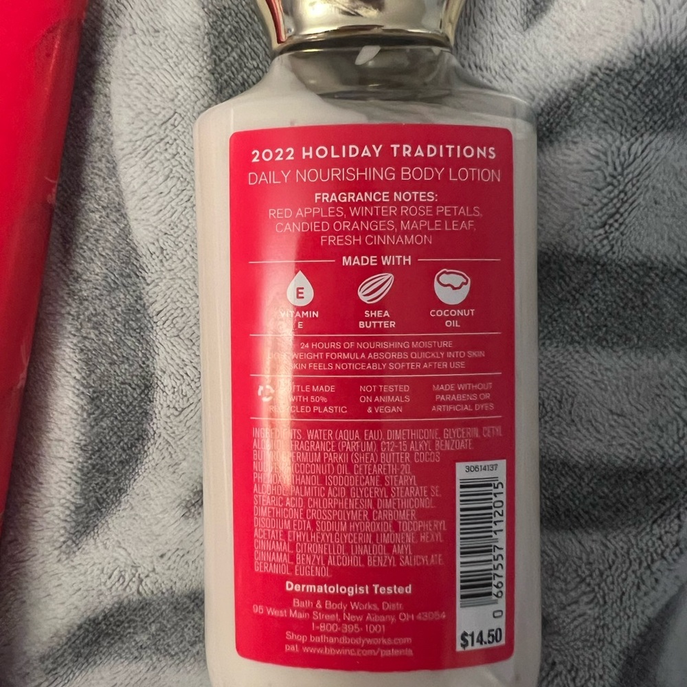 NEW Winter Candy Apple Bath and Body Works lotion and Body Cream Set 2023, 2022 - Picture 5 of 5